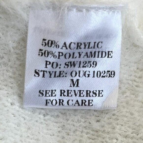 Lavender Tribe Woman's Aztec Western Tribal Fuzzy Sweater Sz Med - Picture 9 of 10